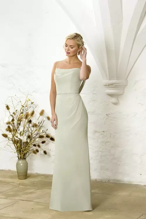 Carys Strappy Cowl Back Bridesmaid Dress Luna by True Bride